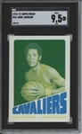 1972 Topps #43 John Johnson 9 card progressive proof.